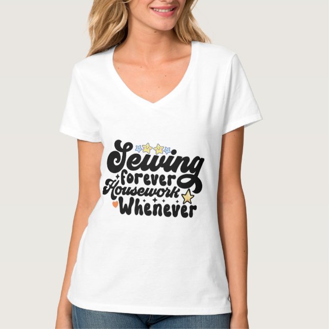 Nähen für immer T-Shirt (Vorderseite)