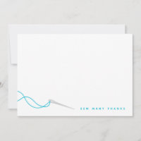 Nähen Illustriert Blue Gray Vielen Dank