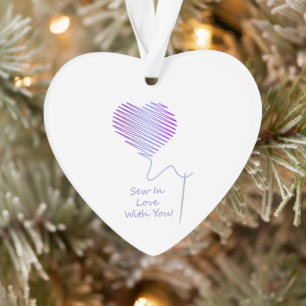 Nähen in Liebe mit Ihnen Ornament