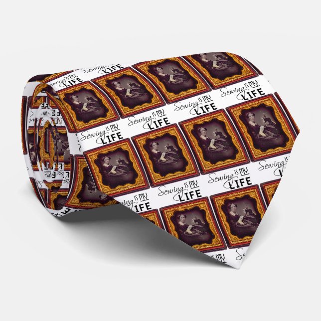 Nähen ist mein Leben Krawatte (Gerollt)