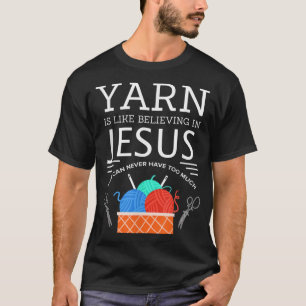 Nähen Jesus Quilting Garn Nadel Christlich T-Shirt
