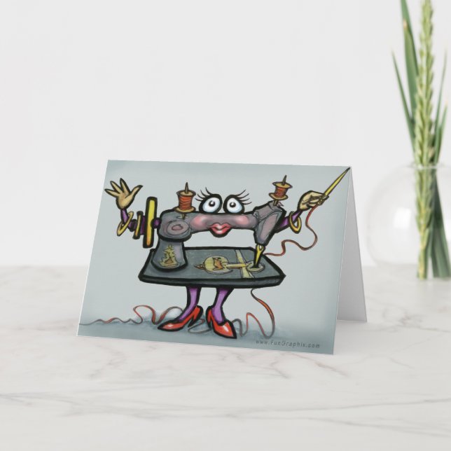 Nähen Karte (Vorderseite)