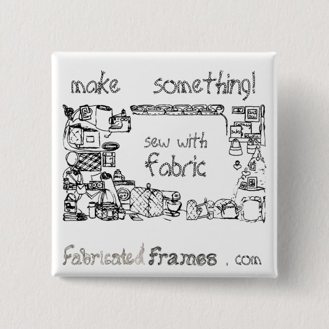 Nähen mit Button-Taste für Fabric Brooch Button (Vorderseite)