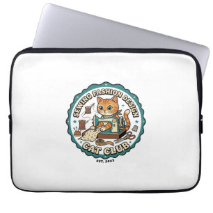 Nähen Mode Design Katze Katzenliebhaber Geschenk - Laptopschutzhülle