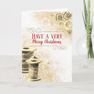 Nähen nahtlos selbst gemachte Geschenke Thread-Tas Feiertagskarte