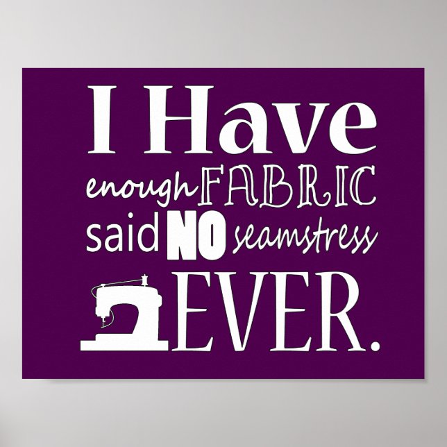 Nähen ・ Nicht genug Fabrikhandwerk {dunkel} Poster (Vorne)