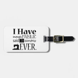 Nähen - nicht genug Fabrikhandwerk Gepäckanhänger