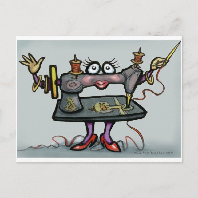 Nähen Postkarte (Vorderseite)