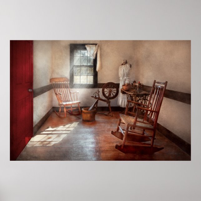 Nähen - Saal - Oma's Nähraum Poster (Vorne)