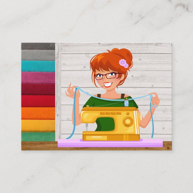 Nähen / Seamstress / Mode - SRF Visitenkarte (Vorderseite)