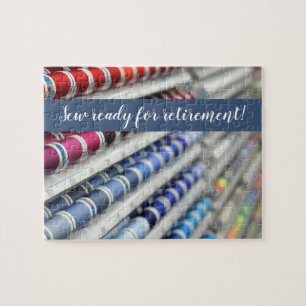Nähen Sie bereites zum Ruhestands-Puzzlespiel Puzzle
