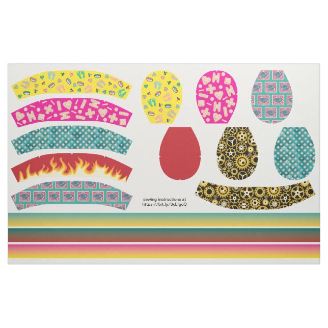 Nähen Sie Ihr eigenes umkehrbares Scrub Cap Kit. Stoff (Yard (91,4 cm))