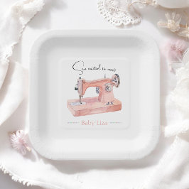 Nähen Sie viel Liebe Pastel Aquarelltuch Babydusch Pappteller