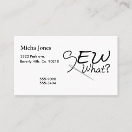 Nähen Sie, was Visitenkarte