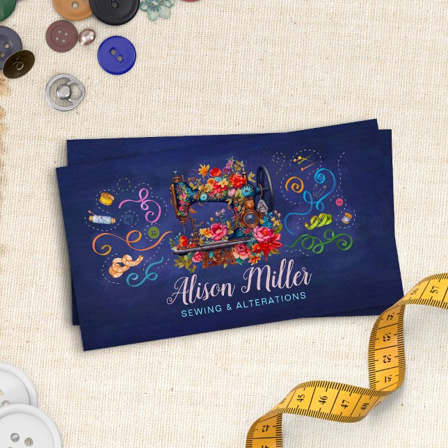 Nähen und Änderungen - Vintage Stilkunst Visitenkarte (Von Creator hochgeladen)