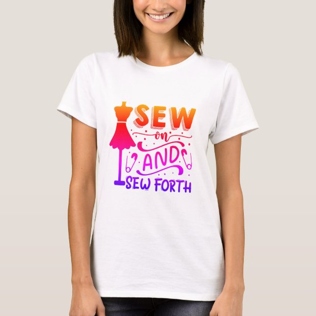 Nähen und Nähen T-Shirt (Vorderseite)