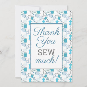 Nähen und Quilten Dankeskarte