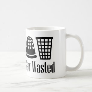 Nähen Verschwendet Nähen und Trinken Tasse