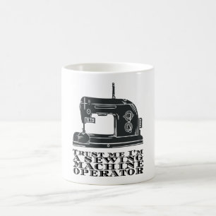 Nähen - Vertraue mir, dass ich ein Nähmaschinenbet Kaffeetasse