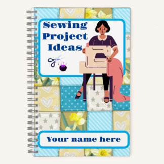 Nähen von Projekten SpiralNotebook Notizbuch