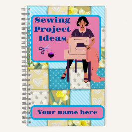 Nähen von Projekten SpiralNotebook Notizbuch