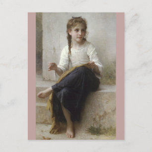 Nähen von William-Adolphe Bouguereau Postkarte