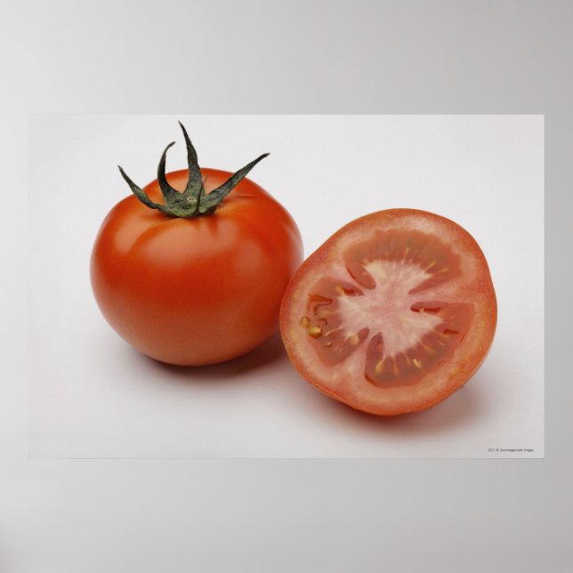 Nahen von zwei Tomaten Poster (Vorne)