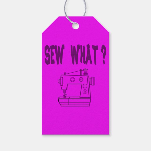 Nähen Was ? Geschenkanhänger (Vorderseite)