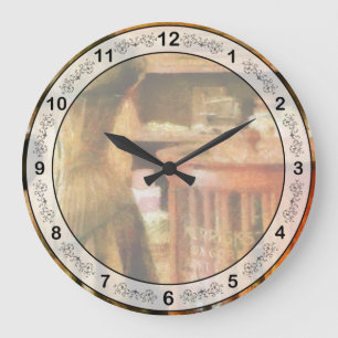 Nähen - Zubehör für die Näherin Große Wanduhr