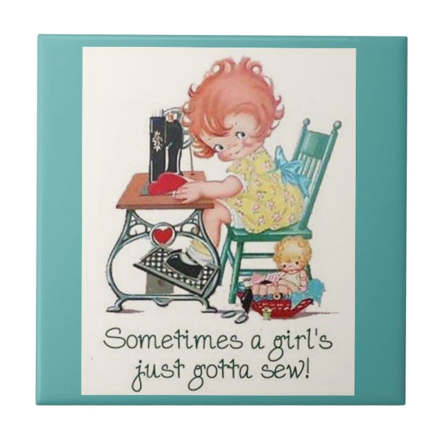 Nähende Ispirations Fliese (Vorderseite)