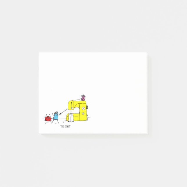 Nähende klebrige Anmerkungen Post-it Klebezettel (Vorderseite)