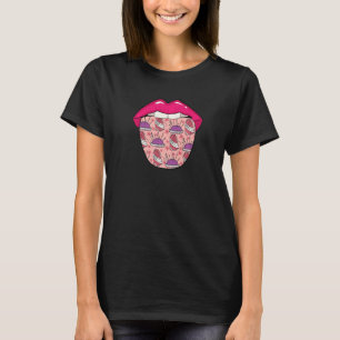 Nähende Lippen Abwasserkanal Handwerk  Näherin Mas T-Shirt