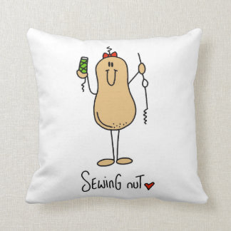Nähende Nuss-T - Shirts und Geschenke Kissen
