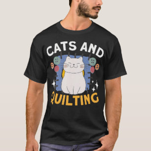 Nähende Quiltkatzen - Näherin Quilter Neuheit - Nä T-Shirt