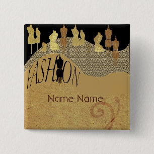 Nähender Modeschau-Näherin-Handwerks-Designer Button