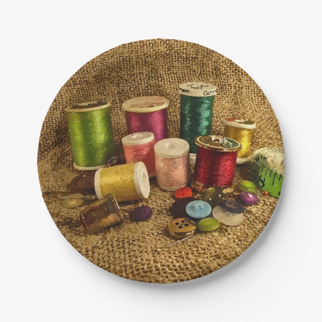 Nähender Versorgungs-PapierTeller Pappteller (Vorderseite)