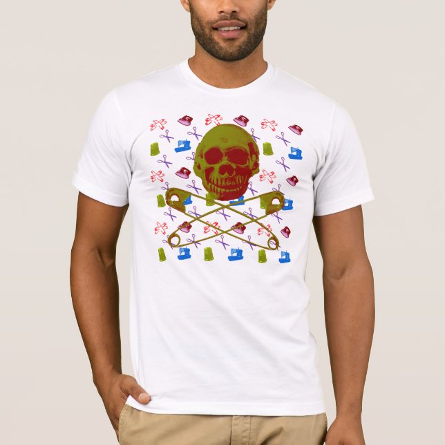 nähendes Muster T-Shirt (Vorderseite)