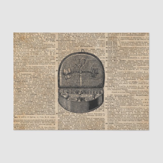 Nähendes Seidenpapier der (Vorderseite)