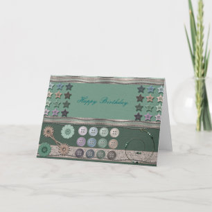 Nähenthusiast Green Karte