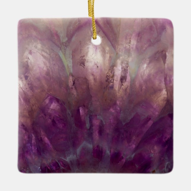 Naher Amethyst Keramikornament (Vorderseite)