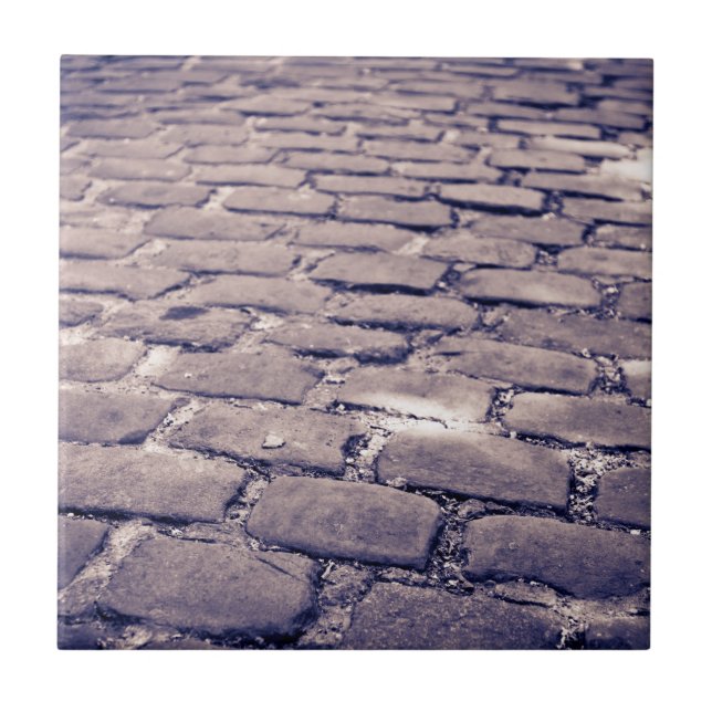 Naher Aufbau der Cobblestone Street Fliese (Vorderseite)