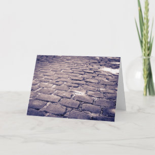 Naher Aufbau der Cobblestone Street Karte