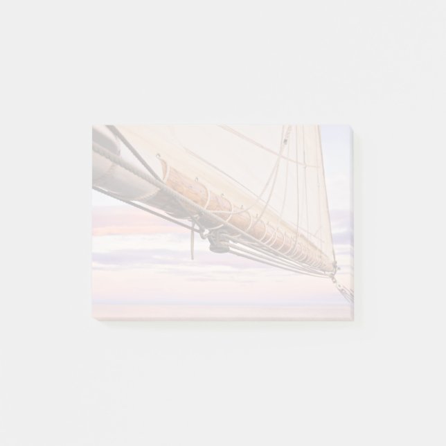 Naher Aufbau von Segel und Ropes| Maine, Camden Post-it Klebezettel (Vorderseite)