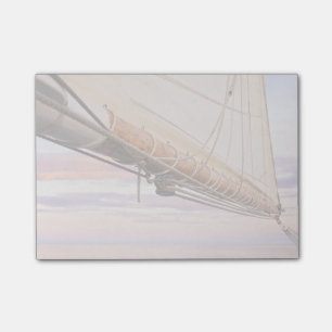 Naher Aufbau von Segel und Ropes  Maine, Camden Post-it Klebezettel