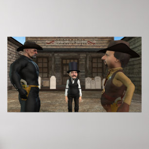 Naher bis zum Ende des kleinen Posters zeichnend Poster