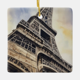 Naher Eiffelturm Paris Liebe City Travel Keramikornament