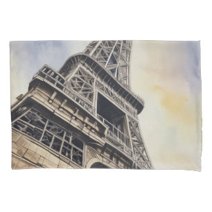 Naher Eiffelturm Paris Liebe City Travel Kissenbezug