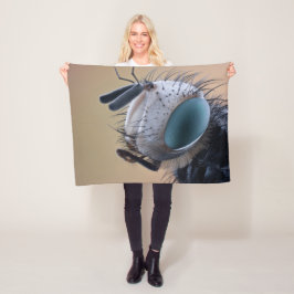 Naher Insektenkopf Fleecedecke