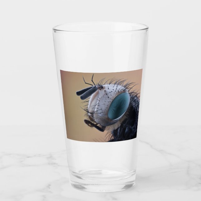 Naher Insektenkopf Glas (Vorderseite)