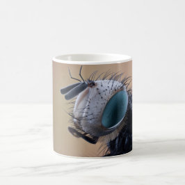 Naher Insektenkopf Kaffeetasse